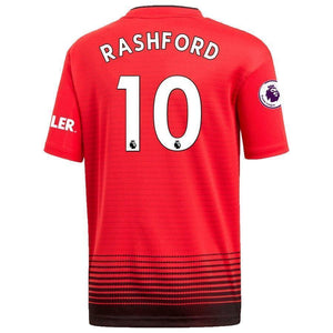 10-Marcus Rashford Manchester United 2018-19 Home Player Jersey – Red