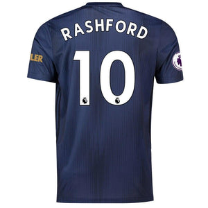 10-Marcus Rashford Manchester United 2018-19 Third Player Jersey – Navy