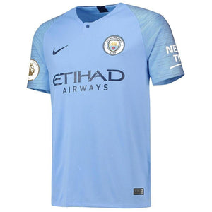 10-Sergio Aguero Manchester City 2018-19 Home Player Jersey – Blue