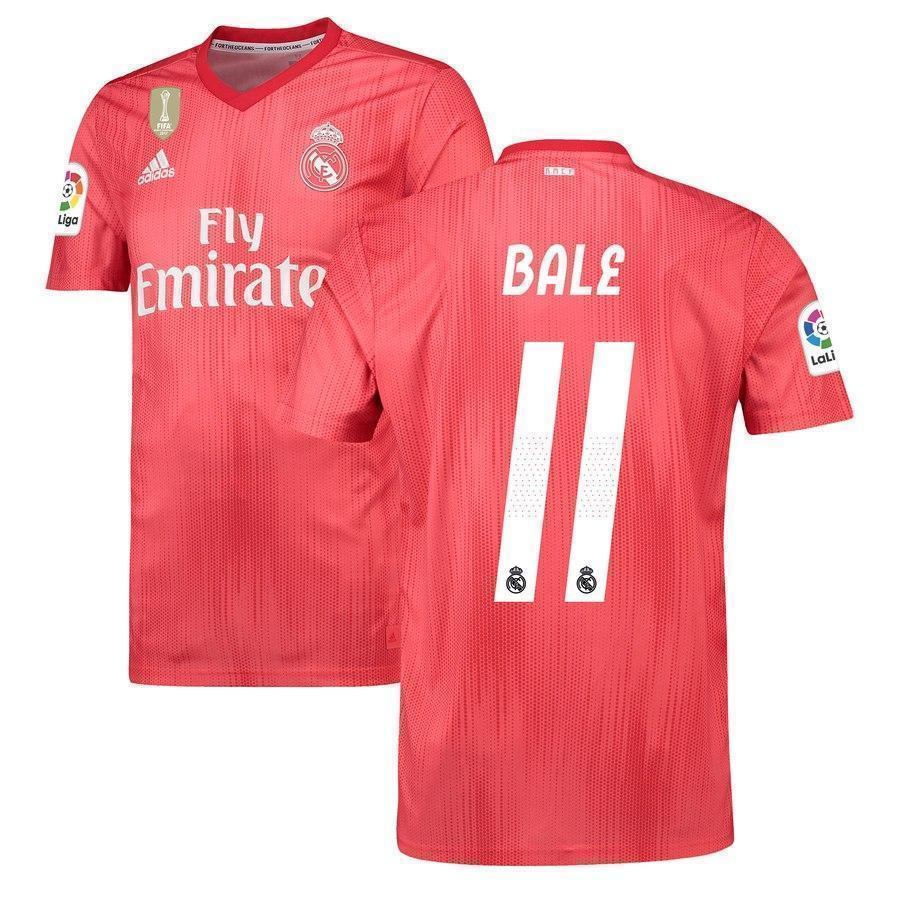 11-Gareth Bale Real Madrid 2018-19 Third Player Jersey – Red