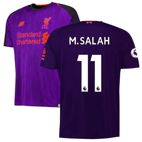 11-Mohamed Salah Liverpool New Balance 2018-19 Away Player Jersey – Purple