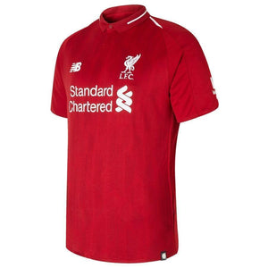 11-Mohamed Salah Liverpool New Balance 2018-19 Home Player Jersey – Red