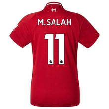 Load image into Gallery viewer, 11-Mohamed Salah Liverpool New Balance Youth 2018-19 Home Player Jersey – Red
