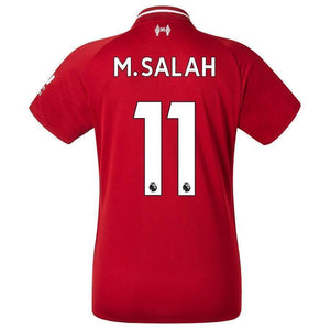 11-Mohamed Salah Liverpool New Balance Youth 2018-19 Home Player Jersey – Red