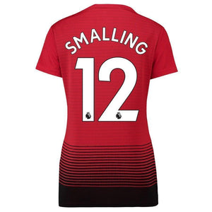 12-Chris Smalling Manchester United Women's 18-19 Home Jersey – Red