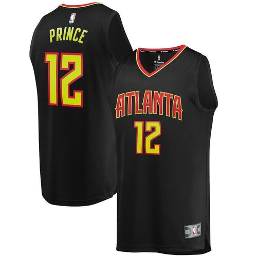 12-Taurean Prince Atlanta Hawks Jersey Black - Icon Edition