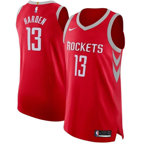13-James Harden Houston Rockets Authentic Jersey Red - Icon Edition