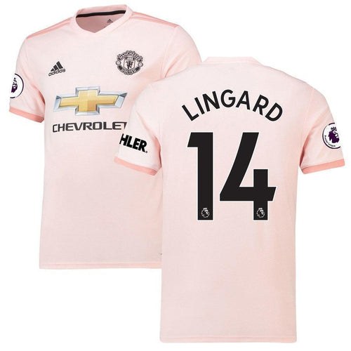 14-Jesse Lingard Manchester United 2018-19 Away Player Jersey – Coral
