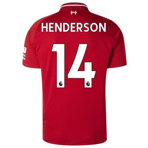 14-Jordan Henderson Liverpool New Balance 2018-19 Home Player Jersey – Red