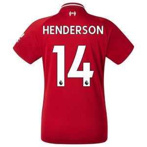 14-Jordan Henderson Liverpool New Balance Youth 2018-19 Home Player Jersey – Red