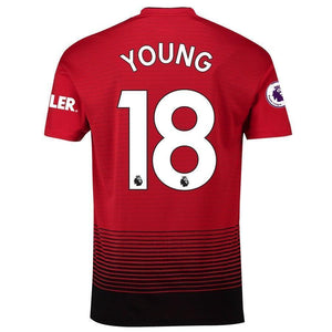 18-Ashley Young Manchester United 2018-19 Home Player Jersey – Red