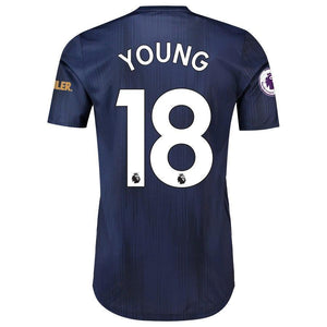 18-Ashley Young Manchester United 2018-19 Third Player Jersey – Navy