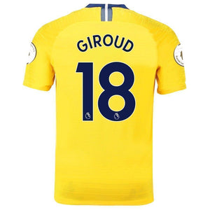 18-Olivier Giroud Chelsea 2018-19 Away Vapor Match Player Jersey – Yellow
