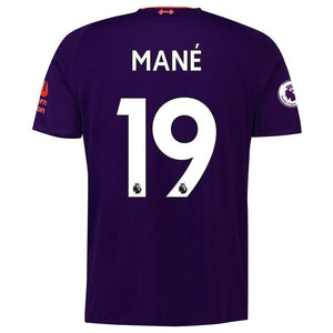 19-Sadio Mané Liverpool New Balance 2018-19 Away Player Jersey – Purple