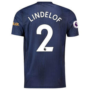 2-Victor Lindelof Manchester United 2018-19 Third Player Jersey – Navy