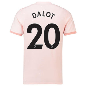 20-Diogo Dalot Manchester United 18-19 Away Jersey – Coral
