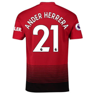 21-Ander Herrera Manchester United 2018-19 Home Player Jersey – Red