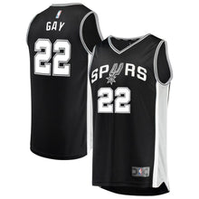 Load image into Gallery viewer, 22-Rudy Gay San Antonio Spurs  Jersey Black - Icon Edition
