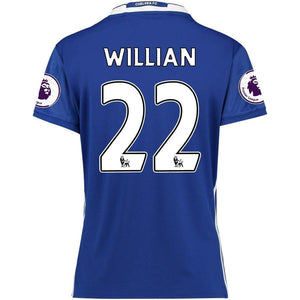 22-Willian Borges da Silva Chelsea Women's 2016-2017 Home Player Jersey - Blue