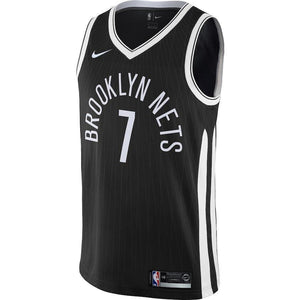 7 Jeremy Lin Brooklyn Nets Swingman Jersey Black City Edition Drawer Black