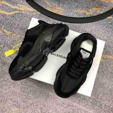 Load image into Gallery viewer, Balenciaga Triple S Mesh &amp; Leather Sneakers Black