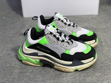 Load image into Gallery viewer, Balenciaga Triple S Mr.Porter White Black Neon