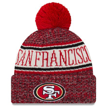 Load image into Gallery viewer, San Francisco 49ers New Era 2019 Knit Hat – Scarlet