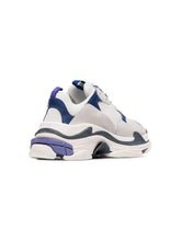 Load image into Gallery viewer, BALENCIAGA Triple S Leather Sneakers White and Blue