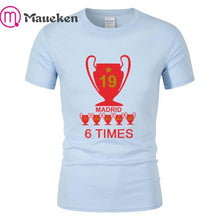 Load image into Gallery viewer, 2019 Liverpool madrid Champions  Mens 6 times mo salah klopp mane T Shirt