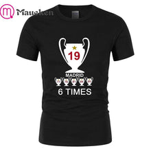 Load image into Gallery viewer, 2019 Liverpool madrid Champions  Mens 6 times mo salah klopp mane T Shirt
