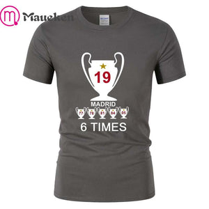 2019 Liverpool madrid Champions  Mens 6 times mo salah klopp mane T Shirt