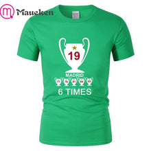 Load image into Gallery viewer, 2019 Liverpool madrid Champions  Mens 6 times mo salah klopp mane T Shirt