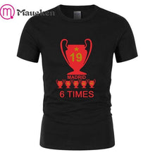 Load image into Gallery viewer, 2019 Liverpool madrid Champions  Mens 6 times mo salah klopp mane T Shirt