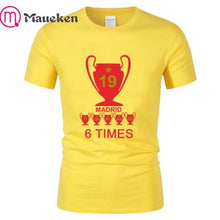 Load image into Gallery viewer, 2019 Liverpool madrid Champions  Mens 6 times mo salah klopp mane T Shirt