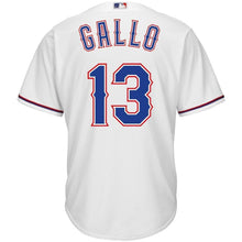 Load image into Gallery viewer, Joey Gallo Texas Rangers Majestic Official Cool Base Player Jersey - White