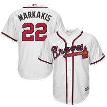 Load image into Gallery viewer, Nick Markakis Atlanta Braves Majestic Cool Base Player Jersey - White