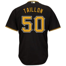 Load image into Gallery viewer, Jameson Taillon Pittsburgh Pirates Majestic Alternate Cool Base Replica Player Jersey - Black