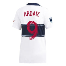 Load image into Gallery viewer, Joaquín Ardaiz Vancouver Whitecaps FC  Women's 2019 Hoop Player Jersey – White