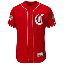 Load image into Gallery viewer, Yasiel Puig Cincinnati Reds Majestic 2019 Spring Training Flex Base Player Jersey - Scarlet