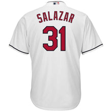 Load image into Gallery viewer, Danny Salazar Cleveland Indians Majestic Home Cool Base Jersey - White