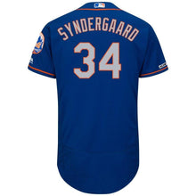 Load image into Gallery viewer, Noah Syndergaard New York Mets Majestic Alternate Collection Flex Base Jersey - Royal/White