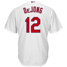 Load image into Gallery viewer, Paul DeJong St. Louis Cardinals Majestic Alternate Cool Base Player Jersey – Horizon Blue/White