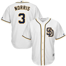 Load image into Gallery viewer, San Diego Padres Majestic Derek Norris Cool Base Jersey - White