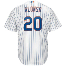 Load image into Gallery viewer, Pete Alonso New York Mets Majestic Home Official Cool Base Player Jersey - White/Royal