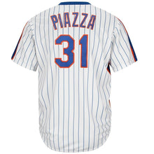 Load image into Gallery viewer, Mike Piazza New York Mets Majestic Cool Base Cooperstown Collection Player Jersey - White