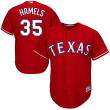Load image into Gallery viewer, Cole Hamels Texas Rangers Majestic Official Cool Base Player Jersey - Red