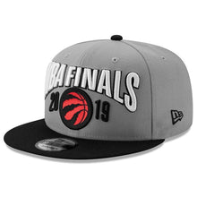 Load image into Gallery viewer, Men's Toronto Raptors New Era Graphite/Black 2019 Eastern Conference Champions Locker Room 9FIFTY Adjustable Hat