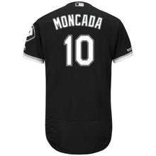 Load image into Gallery viewer, Yoan Moncada Chicago White Sox Majestic Alternate Flex Base Collection Player Jersey – Black/White