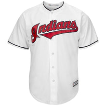 Load image into Gallery viewer, Tyler Naquin Cleveland Indians Majestic Home Cool Base Jersey - White
