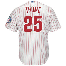 Load image into Gallery viewer, Jim Thome Philadelphia Phillies Majestic Hall of Fame  Jersey – White/Scarlet